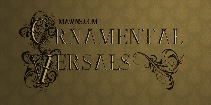 Ornamental Versals Font preview